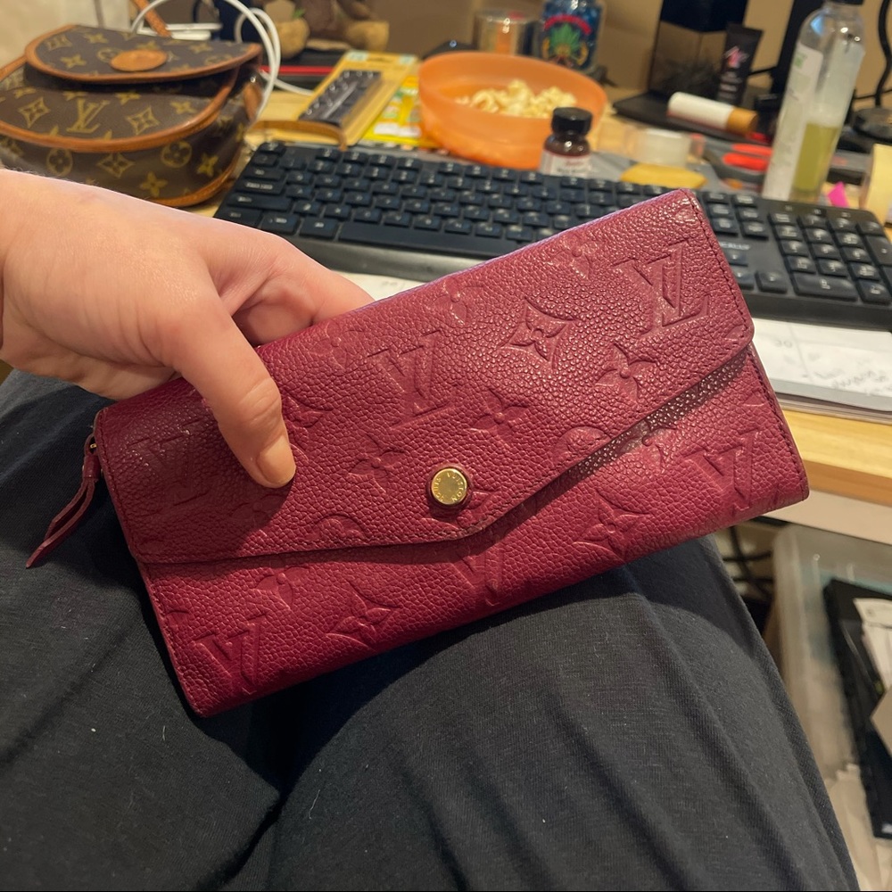 SOLD Louis Vuitton Emperite Wallet and Pouch Wine